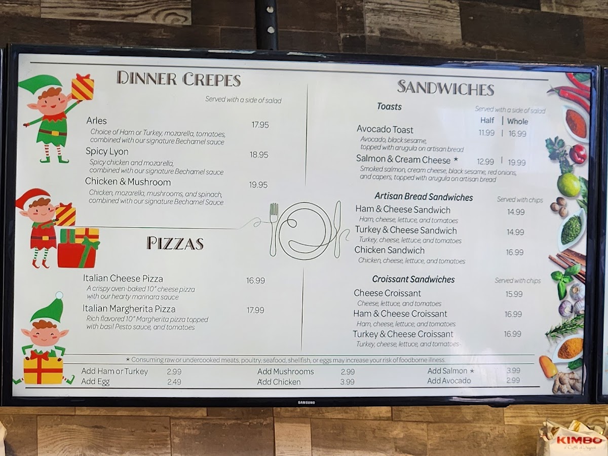iCafe de Paris Menu - Image 2
