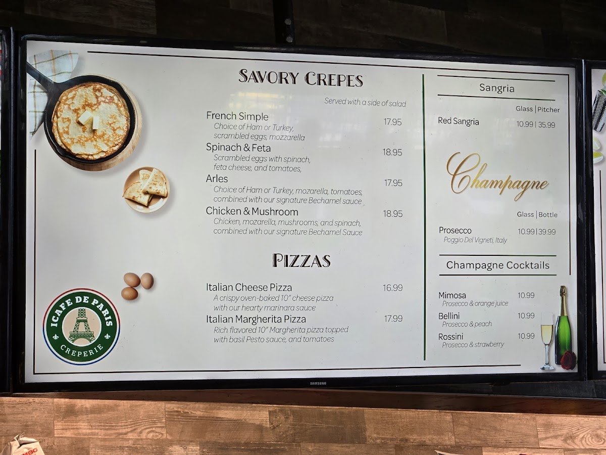 iCafe de Paris Menu - Image 3